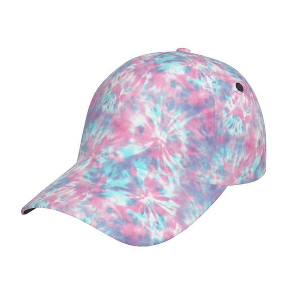 Rateoe Tie Dye Pattern Baseball Cap Outdoor Cap Mountain Dad Hat - Unstructured Soft Cotton Cap-Adjustable UV Protection Cap