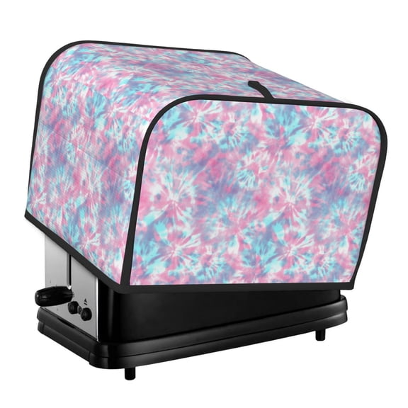Rateoe Tie Dye Pattern Toaster Covers 4 Slice Wide Slot,Bread Machine Cover,Bread Dust Cover & Fingerprint Protection,Appliance Covers