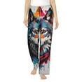 thumbnail image 1 of Rateoe Tie-Dye Wolf Head Pattern Women’s Ultra-Soft Comfy Pajama Lounge Pants Sleepwear,Comfortable Lounge Wear,lightweight Pajamas, Casual Home Wear-Large, 1 of 6
