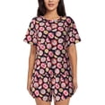 thumbnail image 1 of Rateoe Tomatoes for 2 Piece Short Sleeves Pajama Sets Casual Lounge Sleepwear Ladies Pjs Sets with Pocket-X-Large, 1 of 6