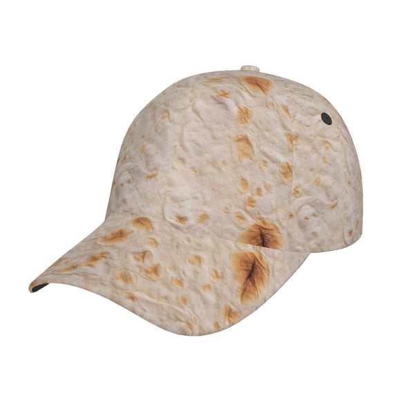 Rateoe Tortilla Pattern Men’s Baseball Cap – Adjustable Curved Brim Hat, Soft Cotton Sports Cap for Outdoor, Casual, and Everyday Wear, Comfortable & Breathable
