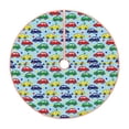 thumbnail image 1 of Rateoe Transport Pattern Christmas Tree Skirt with Ties, Christmas Tree Decorations, Farmhouse Christmas Decor Xmas Holiday Decorations-36", 1 of 6