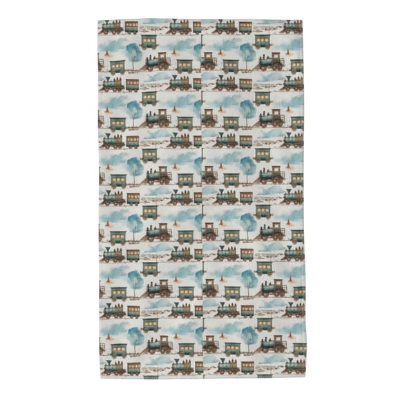 Rateoe Transport Train Pattern Microfiber Towel, Beach Towel, Pool Towel, Quick-dry Travel Towel, Soft and Plush towel, Absorbent Towel-27.5x16 Inch