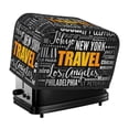 thumbnail image 1 of Rateoe Travel Pattern Toaster Covers 2 Slice Wide Slot,Bread Machine Cover,Bread Dust Cover & Fingerprint Protection,Appliance Covers, 1 of 7