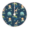 thumbnail image 1 of Rateoe Tropical Animals Pattern Christmas Tree Skirt with Ties, Christmas Tree Decorations, Farmhouse Christmas Decor Xmas Holiday Decorations-36", 1 of 6