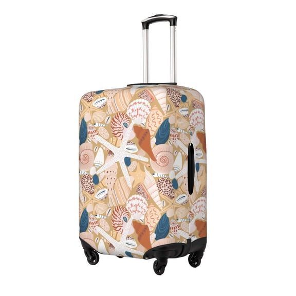 Rateoe Tropical Beach Sea Shell Printed Luggage Cover, Suitcase Protector Fits 18-32 Inch Luggage-Medium