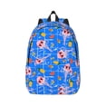 thumbnail image 1 of Rateoe Tropical Jellyfishes Pattern Canvas College Laptop Backpack,Travel Daypack,Durable Rucksack Travel Notebook Bag School Backpack Book Bag for Men Women-Small, 1 of 7