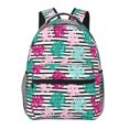 thumbnail image 1 of Rateoe Tropical Leaves Pattern Casual Backpack for School, Work, Travel – Adjustable Straps, Multiple Compartments – Ergonomic Design, Fits Laptops and Tablets, 1 of 5