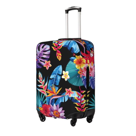 Rateoe Tropical Palm Leaves Printed Luggage Cover, Suitcase Protector Fits 18-32 Inch Luggage-Large