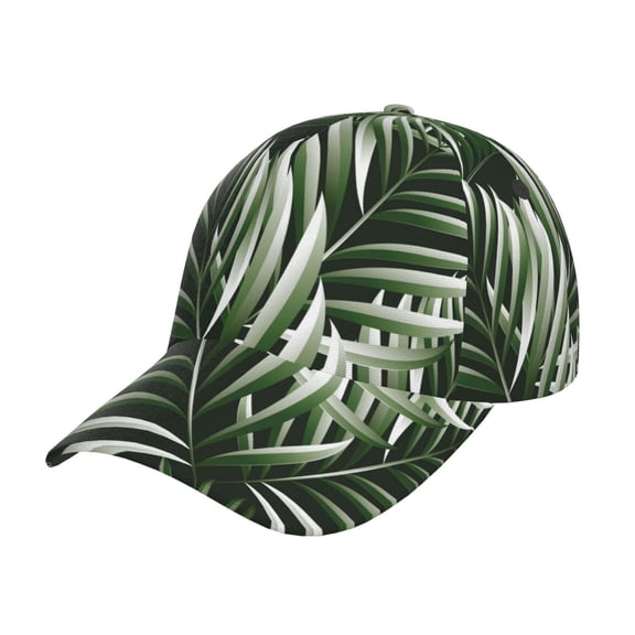 Rateoe Tropical Palm Leaves1 Pattern Men’s Baseball Cap – Adjustable Curved Brim Hat, Soft Cotton Sports Cap for Outdoor, Casual, and Everyday Wear, Comfortable & Breathable