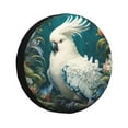 thumbnail image 1 of Rateoe Tropical Parrot Floral Artwork Pattern Tire Cover Wheel Protectors Weatherproof Wheel Covers Universal Fit for Trailer Rv SUV Truck Camper Travel Trailers Accessories-16 inch, 1 of 6