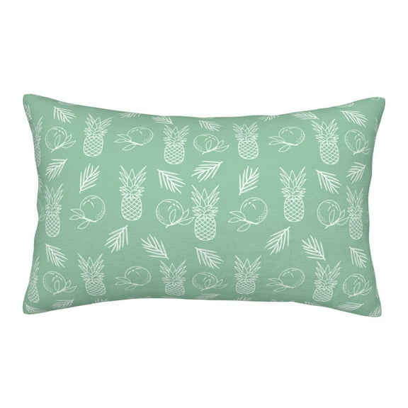 Rateoe Tropical Pineapple Pattern Pillow Covers with Invisible Zipper(Pillows are not Included) Standard Pillowcases-20"x30"