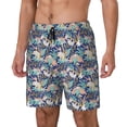 thumbnail image 1 of Rateoe Tropical Sloth Pattern Men’s Swim Shorts with Compression Liner – Double-Layered Quick-Dry Swimwear, Comfortable & Stretchy Beach Shorts-XX-Large, 1 of 6
