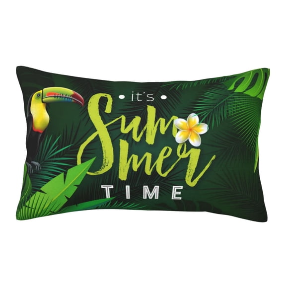Rateoe Tropical Summer Vibes Pattern Pillow Covers with Invisible Zipper(Pillows are not Included) Standard Pillowcases-16"x24"
