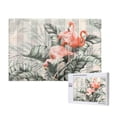 thumbnail image 1 of Rateoe Tropical With Flamingos Pattern Wooden Picture Puzzle ,1000 Piece Jigsaw Puzzle ,Family Fun Puzzle, Home Décor Puzzle, Gift Puzzle(Horizontal style), 1 of 9
