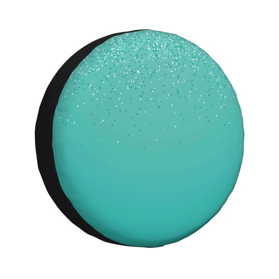 Rateoe Turquoise Glitter Pattern Tire Cover Wheel Protectors Weatherproof Wheel Covers Universal Fit for Trailer Rv SUV Truck Camper Travel Trailers Accessories-