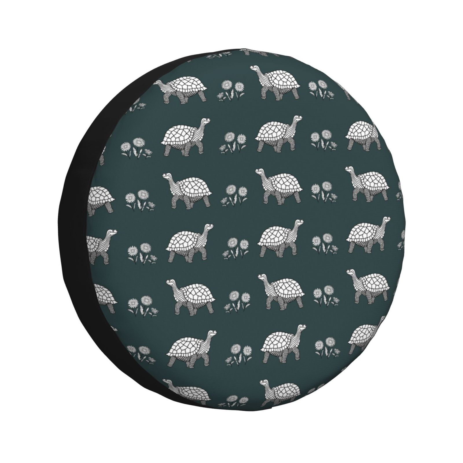 Rateoe Turtle Chrysanthemum Pattern Tire Cover Wheel Protectors ...