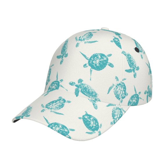 Rateoe Turtle Pattern Mens Baseball Cap Adjustable Curved Brim Hat, Soft Cotton Sports Cap for Outdoor, Casual, and Everyday Wear, Comfortable & Breathable