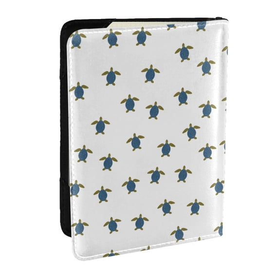 Rateoe Turtle Pattern Passport Holder Wallet Leather Mulit-purpose Travel Wallet Credit Cards Case ,Passport Cover for Women Men-6.5 in