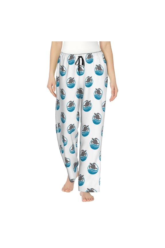 Turtle Pattern Women’s Ultra-Soft Comfy Pajama Lounge Pants Sleepwear,Comfortable Lounge Wear,lightweight Pajamas, Casual Home Wear-Small