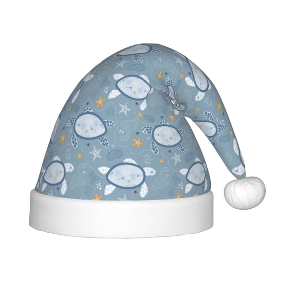 Rateoe Turtle Santa Hat Confortable Christmas Hat for Christmas Party Favors Fit for Kids
