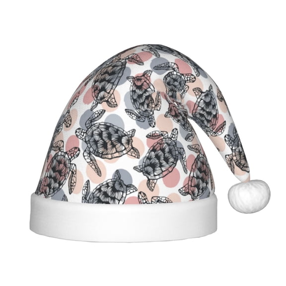 Rateoe Turtle Santa Hat Confortable Christmas Hat for Christmas Party Favors Fit for Kids