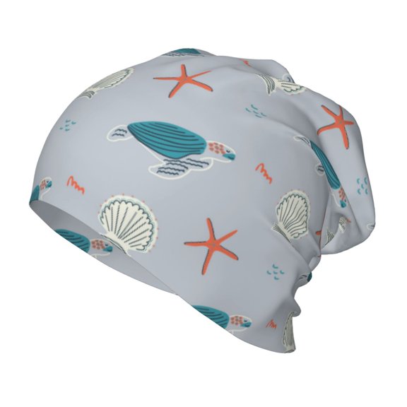 Rateoe Turtles And Shells Kids Beanie Warm Knit Beanie Hats Boys Girls Winter Hat Soft Slouchy Hats for Kids