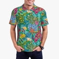 thumbnail image 1 of Rateoe Turtles Pattern Men's Short Sleeve Polo Shirts, Golf Polo Shirts Short Sleeve Performance Moisture Wicking Dry-4X-Large, 1 of 6