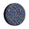 thumbnail image 1 of Rateoe Uncaria Flower Pattern Tire Cover Wheel Protectors Weatherproof Wheel Covers Universal Fit for Trailer Rv SUV Truck Camper Travel Trailers Accessories-14 inch, 1 of 6