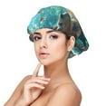 thumbnail image 1 of Rateoe Underwater Swimming Guinea Pig Pattern Silk Satin Hair Bonnet for Sleeping, Adjustable Sleep Cap Turban for Women , Curly Straight Hair Long Large Braid, 1 of 6