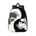 thumbnail image 1 of Rateoe Unicorn in Yoga Pattern Student Backpack Water-resistant Backpack 15-inch Laptop Backpack Lightweight Adjustable School Backpack, 1 of 6