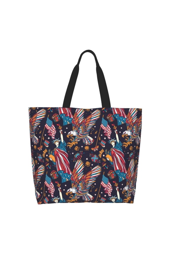 United States Of America Tote Bag - Waterproof Lightweight Handbags Travel Shoulder Bag for Hiking Yoga Gym Swimming Travel Beach