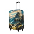 thumbnail image 1 of Rateoe Valley River Dinosaur Printed Luggage Cover, Suitcase Protector Fits 18-32 Inch Luggage-Small, 1 of 7
