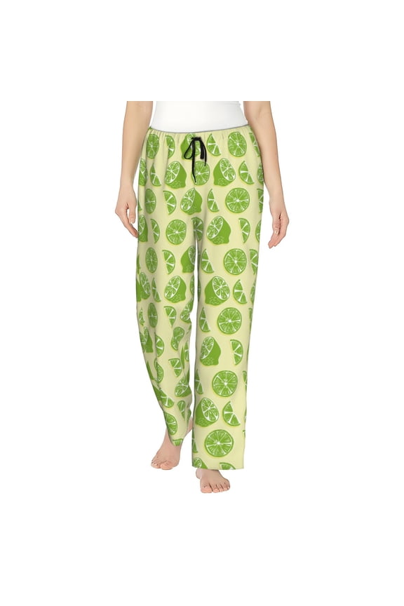 Various Lemons Pattern Women’s Ultra-Soft Comfy Pajama Lounge Pants Sleepwear,Comfortable Lounge Wear,lightweight Pajamas, Casual Home Wear-Medium