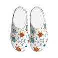 thumbnail image 1 of Rateoe Various Turtle Print Women's Men's Cotton Knit Slippers Lightweight Memory Foam Indoor House Shoes with Anti-Skid Sole-44/45, 1 of 7