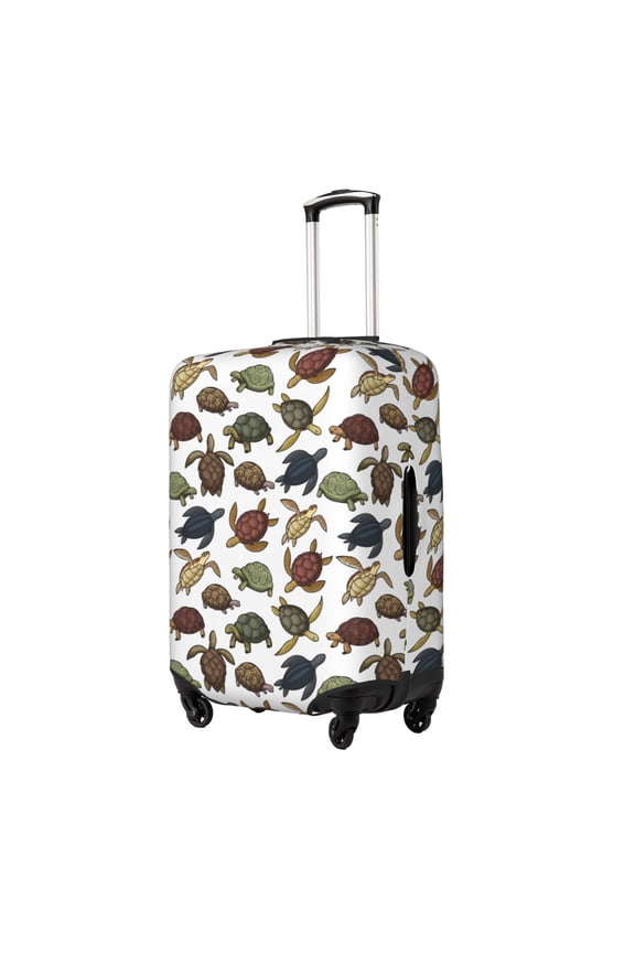 Various Turtle Printed Luggage Cover, Suitcase Protector Fits 18-32 Inch Luggage-Small