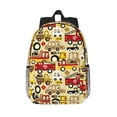 thumbnail image 1 of Rateoe Vehicles Pattern Student Backpack Water-resistant Backpack 15-inch Laptop Backpack Lightweight Adjustable School Backpack, 1 of 6