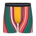 thumbnail image 1 of Rateoe Vertical Stripes Print Men’s Underwear Boxer Briefs Soft Comfortable Underwear Boxer Briefs, Long Leg Briefs,Anti-chafing Boxer Briefs, 1 of 7