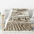 thumbnail image 1 of Rateoe Vineyard Landscape 1 Pattern Flannel Throw Blanket, Ultra-soft Blanket for Bed, Couch, Car, Hypoallergenic Anti-pilling blanket-50"x40"(Vertical), 1 of 6
