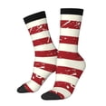 thumbnail image 1 of Rateoe Vintage American Flag for Women Casual Calf Socks - Cute Crew Socks - Thin Soft Above Ankle Socks Size 5-11, 1 of 6