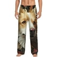 thumbnail image 1 of Rateoe Vintage Colorful Flower Puppy Pattern Men’s Ultra-Soft Comfy Pajama Lounge Pants Sleepwear,Comfortable Lounge Wear,lightweight Pajamas, Casual Home Wear-XX-Large, 1 of 6