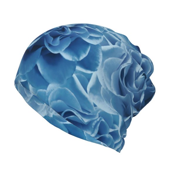 Rateoe Vintage Floral Cotton Slouchy Beanie Hat for Men/Women,Lightweight Oversize Large Thin Skull Cap Night Sleeping Cap