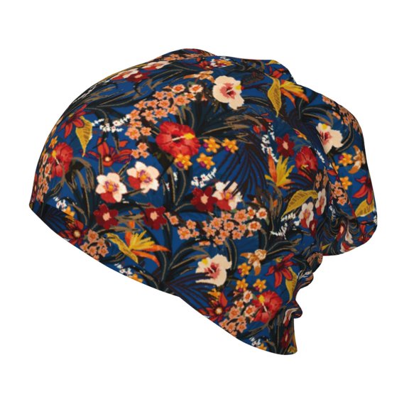 Rateoe Vintage Floral Kids Beanie Warm Knit Beanie Hats Boys Girls Winter Hat Soft Slouchy Hats for Kids