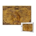 thumbnail image 1 of Rateoe Vintage Map Pattern Wooden Picture Puzzle ,1000 Piece Jigsaw Puzzle ,Family Fun Puzzle, Home Décor Puzzle, Gift Puzzle(Horizontal style), 1 of 9
