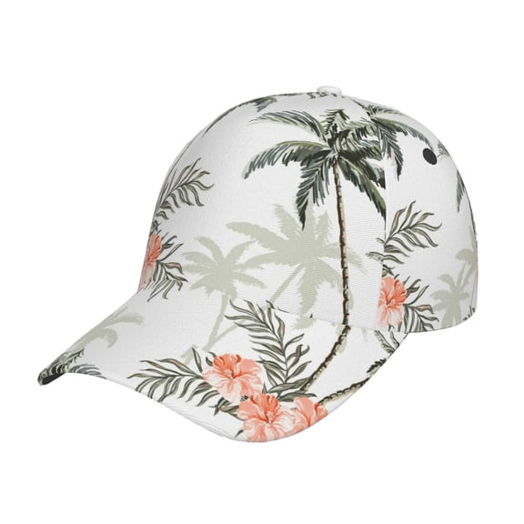 Rateoe Vintage Palm Trees Pattern Baseball Cap Outdoor Cap Mountain Dad Hat - Unstructured Soft Cotton Cap-Adjustable UV Protection Cap