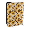 thumbnail image 1 of Rateoe Vintage Plaid Cute Sunflower Pattern Passport Holder Wallet Leather Mulit-purpose Travel Wallet Credit Cards Case ,Passport Cover for Women Men-6.5 in, 1 of 5