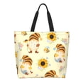 thumbnail image 1 of Rateoe Watercolor Bee Honey Honeycomb Bee Tote Bag - Waterproof Lightweight Handbags Travel Shoulder Bag for Hiking Yoga Gym Swimming Travel Beach, 1 of 8