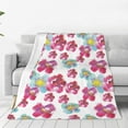 thumbnail image 1 of Rateoe Watercolor Flowers Print Fuzzy Fleece Throw Blanket Extra Large,Super Soft,Fluffy and Warm Blankets for Couch,Bed,All Season Use (60"x50"), 1 of 8