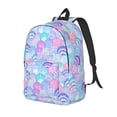 thumbnail image 1 of Rateoe Watercolor Sea Shells 1 Pattern Durable Canvas Backpack for Men & Women – Stylish & Lightweight – Adjustable Straps, Multiple Pockets – Fits 15-17 Inch LaptopsSmall, 1 of 5