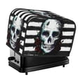 thumbnail image 1 of Rateoe Watercolor Skull Pattern Toaster Covers 2 Slice Wide Slot,Bread Machine Cover,Bread Dust Cover & Fingerprint Protection,Appliance Covers, 1 of 7